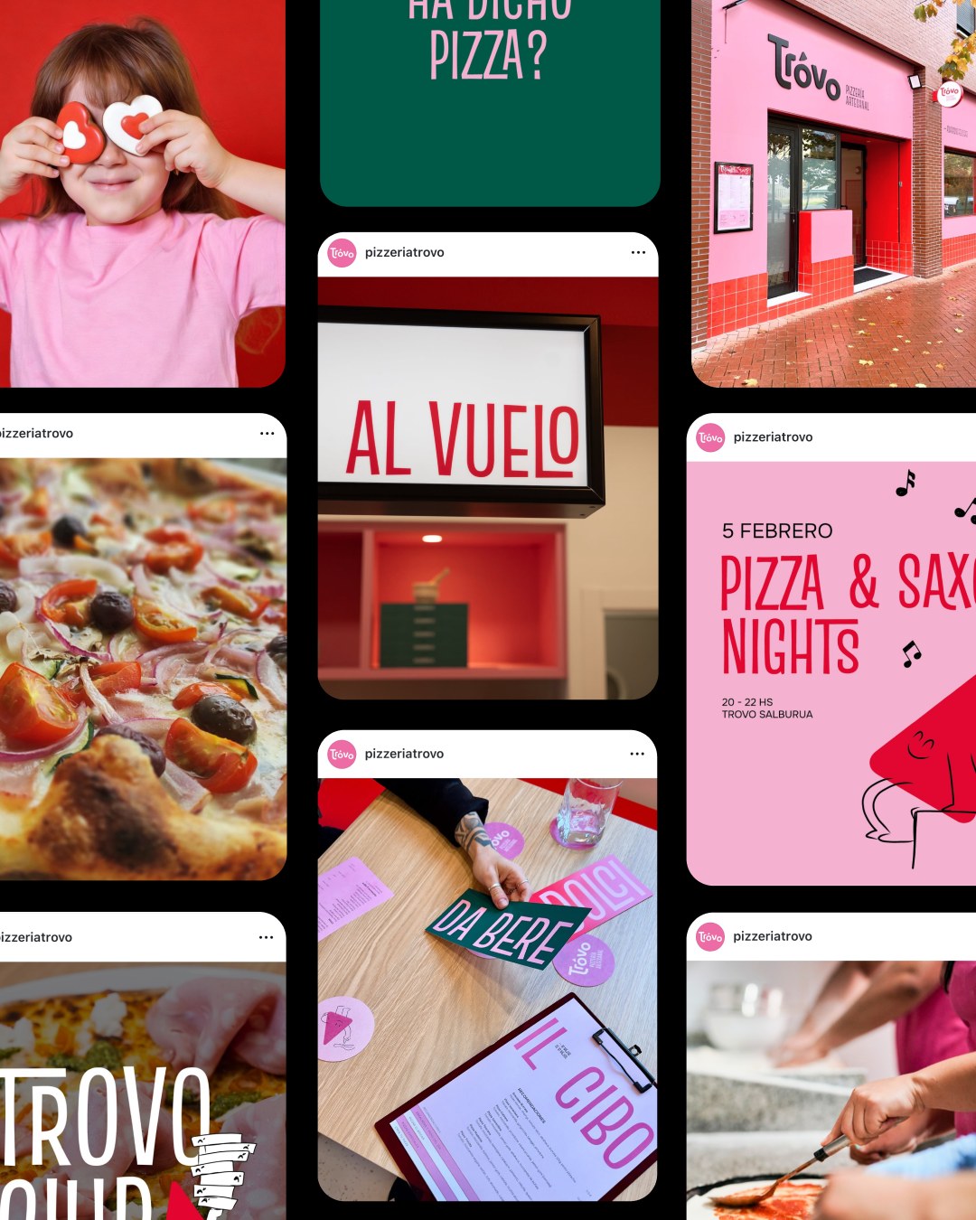 Redes sociales restaurante pizzeria